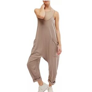 FP Movement Cream Sleeveless Jumpsuit